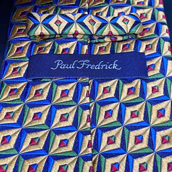 Paul Fredrick Mens Dress Tie 100% Silk Made in Italy 🇮🇹 - Picture 2 of 11